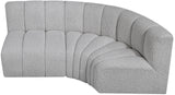 Arc Vegan Leather Modular Sofa - Modern Elegance with Deep Channel Tufting for Versatile Living Spaces