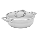 ZWILLING Motion Stainless Steel 4-qt Stainless Steel  Chef's Pan with Lid