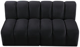 Arc Vegan Leather Modular Sofa - Luxurious Design with Deep Channel Tufting for Chic Interiors