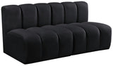 Arc Vegan Leather Modular Sofa - Luxurious Design with Deep Channel Tufting for Chic Interiors