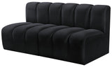 Arc Vegan Leather Modular Sofa - Luxurious Design with Deep Channel Tufting for Chic Interiors