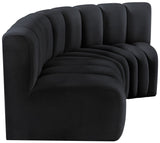 Arc Vegan Leather Modular Sofa - Modern Elegance with Deep Channel Tufting for Versatile Living Spaces