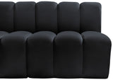 Arc Vegan Leather Modular Sofa - Modern Elegance with Deep Channel Tufting for Versatile Living Spaces