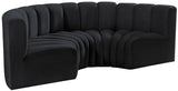 Arc Vegan Leather Modular Sofa - Elevate Your Space with Luxurious Design and Versatile Style Options