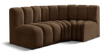 Arc Vegan Leather Modular Sofa - Modern Elegance with Deep Channel Tufting for Versatile Living Spaces