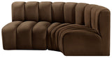 Arc Vegan Leather Modular Sofa - Modern Elegance with Deep Channel Tufting for Versatile Living Spaces