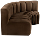Arc Vegan Leather Modular Sofa - Modern Elegance with Deep Channel Tufting for Versatile Living Spaces
