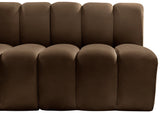 Arc Vegan Leather Modular Sofa - Modern Elegance with Deep Channel Tufting for Versatile Living Spaces