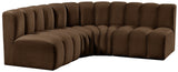 Arc Vegan Leather Modular Sofa - Elevate Your Space with Luxurious Design and Versatile Comfort