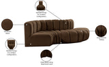 Arc Vegan Leather Modular Sofa – Elevate Your Space with Timeless Luxury and Versatile Design