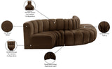 Arc Vegan Leather Modular Sofa – Elevate Your Space with Modern Luxury and Versatile Design Options