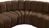 Arc Vegan Leather Modular Sofa: Elevate Your Space with Timeless Sophistication and Versatile Design