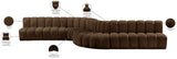 Arc Vegan Leather Modular Sofa - Elevate Your Space with Contemporary Luxury and Versatile Design