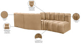 Arc Vegan Leather Modular Sofa - Elevate Your Space with Timeless Sophistication and Versatile Design