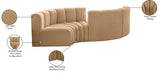 Arc Vegan Leather Modular Sofa - Elevate Your Space with Timeless Sophistication and Versatile Design