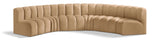 Arc Vegan Leather Modular Sofa - Elevate Your Space with Timeless Luxury and Versatile Design Options