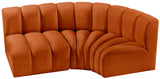 Arc Vegan Leather Modular Sofa - Modern Elegance with Deep Channel Tufting for Versatile Living Spaces