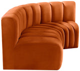 Arc Vegan Leather Modular Sofa - Modern Elegance with Deep Channel Tufting for Versatile Living Spaces