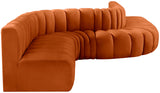 Arc Vegan Leather Modular Sofa - Elevate Your Space with Contemporary Luxury and Versatile Design