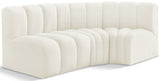 Arc Vegan Leather Modular Sofa - Modern Elegance with Deep Channel Tufting for Versatile Living Spaces