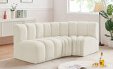 Arc Vegan Leather Modular Sofa - Modern Elegance with Deep Channel Tufting for Versatile Living Spaces