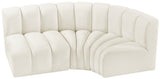 Arc Vegan Leather Modular Sofa - Modern Elegance with Deep Channel Tufting for Versatile Living Spaces