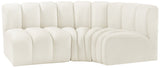 Arc Vegan Leather Modular Sofa - Modern Elegance with Deep Channel Tufting for Versatile Living Spaces