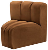 Arc Vegan Leather Curved Corner Chair - Elevate Your Space with Modern Luxury and Timeless Style