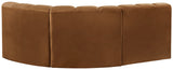 Arc Vegan Leather Modular Sofa - Modern Elegance with Deep Channel Tufting for Versatile Living Spaces