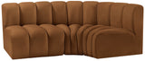 Arc Vegan Leather Modular Sofa - Modern Elegance with Deep Channel Tufting for Versatile Living Spaces