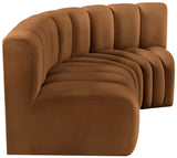 Arc Vegan Leather Modular Sofa - Modern Elegance with Deep Channel Tufting for Versatile Living Spaces