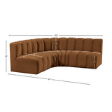 Arc Vegan Leather Modular Sofa - Elevate Your Space with Luxurious Design and Versatile Comfort