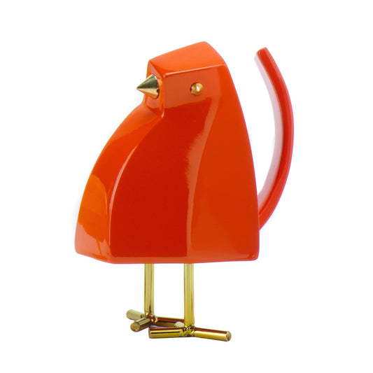 Bird Sculpture // Large Orange