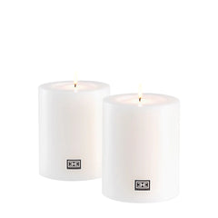 Artificial Candle ø 10 x H. 12 cm set of 2