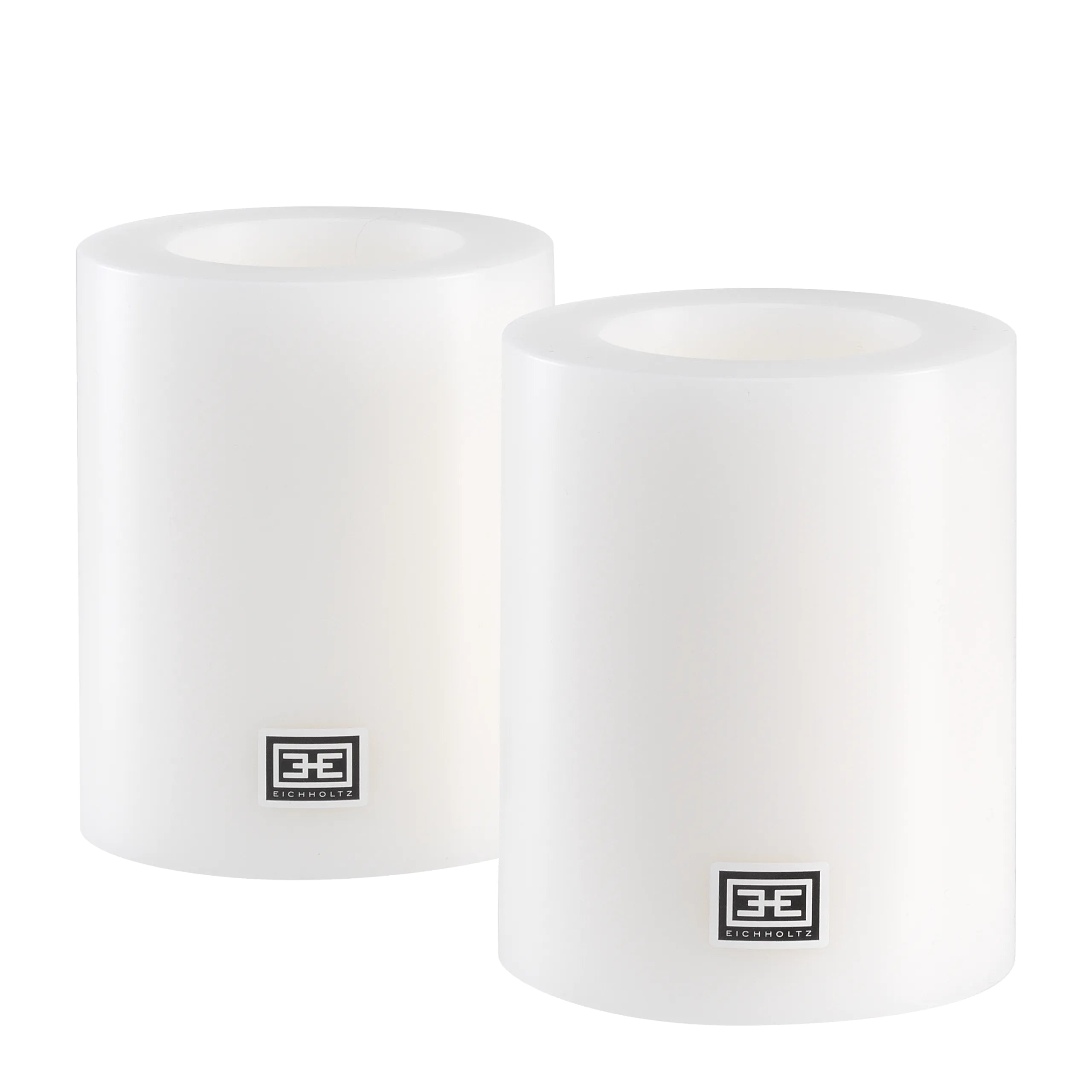 Artificial Candle ø 10 x H. 12 cm set of 2