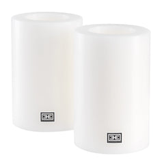 Artificial Candle ø 10 x H. 15 cm set of 2