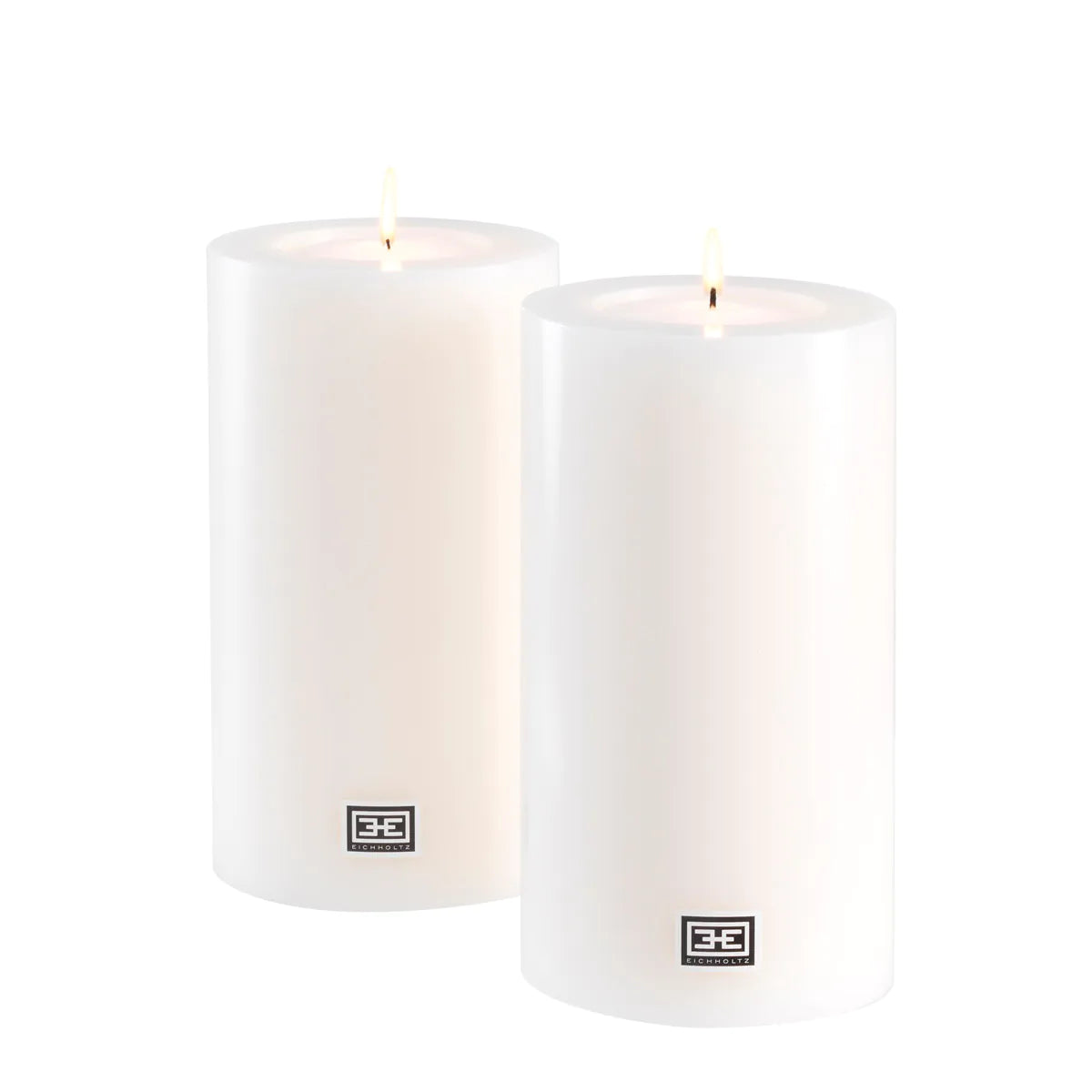 Artificial Candle ø 10 x H. 18 cm set of 2