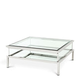 Coffee Table Harvey Polished stainless steel