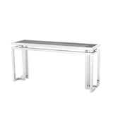 Console Table Palmer
Polished stainless steel | smoke glass