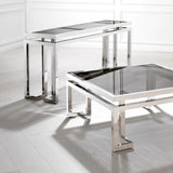 Console Table Palmer
Polished stainless steel | smoke glass