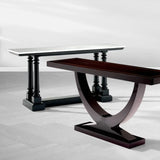 Console Table Walford
Waxed black finish | white marble top