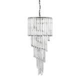 Chandelier Trapani
Nickel finish | clear glass