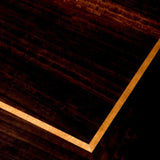 Console Table Umberto
High gloss smoked eucalyptus figured veneer