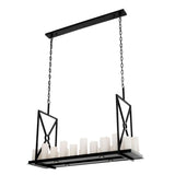 Chandelier Commodore
Black finish | including faux candle shades