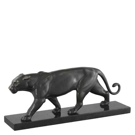 Panther on marble base