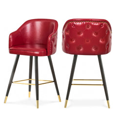 Barbosa Faux Leather Bar | Counter Stool