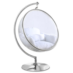 Luna Acrylic Swing Bubble Accent Chair