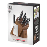 HELENA Series Cleaver Knife Block Set, Forged German Steel, HUA Acacia Block