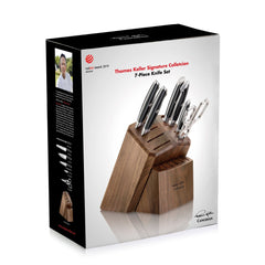 TKSC 7-Piece Knife Block Set with 8 Spare Slots, Forged Swedish Powder Steel, Thomas Keller Signature Collection, Black, 1024685