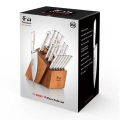 L & L1 Series 17-Piece Knife Set, Forged German Steel